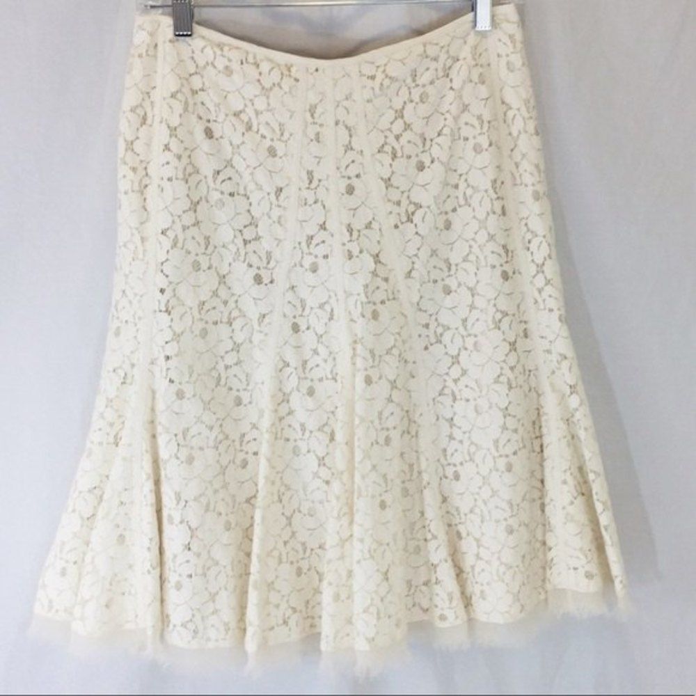 Tahari Lace Fit & Flare Skirt - Picture 3 of 9